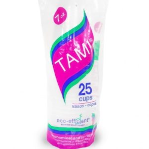 VASO DESECHABLE 7 ONZ PAQUETE X 25 UND